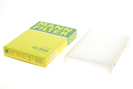 Фільтр салону Renault Kangoo 97-07 (+AC)/Clio 98-12/Megane 98-/Nissan Kubistar 03- (+AC) UA63 MANN CU 2945