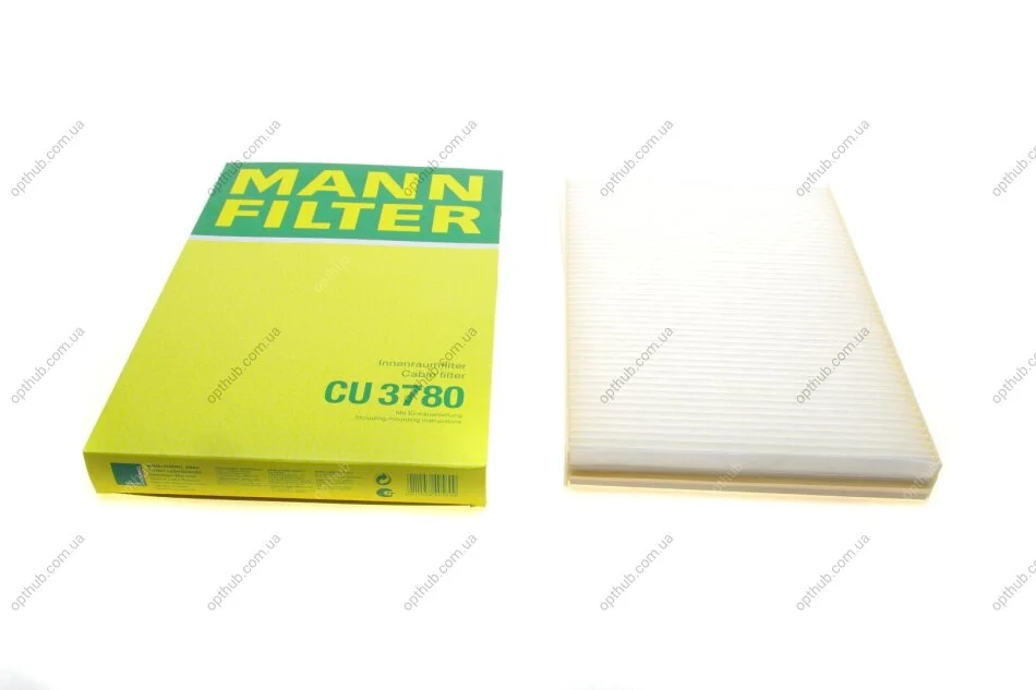 Фильтр салона MB A-class (W168) 97-04/Vaneo 01-05 -FILTER UA63 MANN CU 3780 (фото 1)