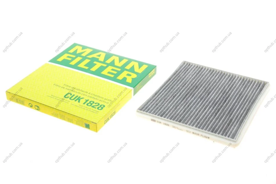 Фільтр салону Toyota Yaris 99-05/Rav4 00-06/Subaru Legacy/Outback 08-09 (вугільний) -FILTER UA63 MANN CUK 1828 (фото 1)