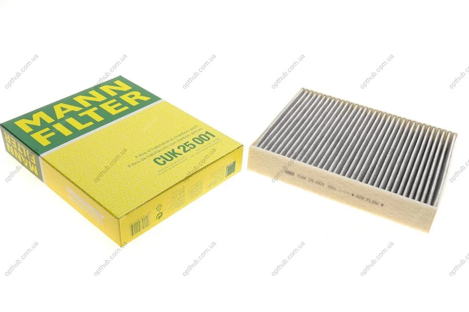 Фільтр салону BMW 3 (F30/F80) 1.6-4.0D 11- (вугільний) -FILTER UA63 MANN CUK 25 001 (фото 1)
