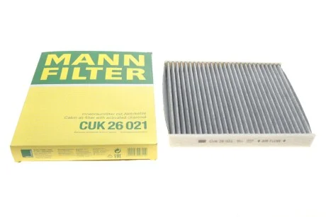 Фильтр салона VW Polo 1.0TSI/Seat Ibiza 1.0 i/1.6 TDI 17-(угольный)) -FILTER UA63 MANN CUK 26 021