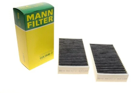 Фільтр салону MB ML (W164) 3.0CDI (вугільний) (к-кт 2шт.) -FILTER (opt-om) MANN CUK 2646-2