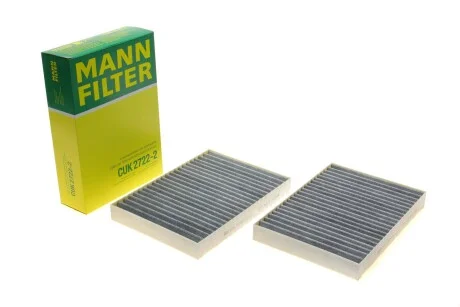 Фильтр салона MB S-class (W221) 05-13/CL (C216) 06-13 (угольный) (к-кт 2шт).) -FILTER UA63 MANN CUK 2722-2
