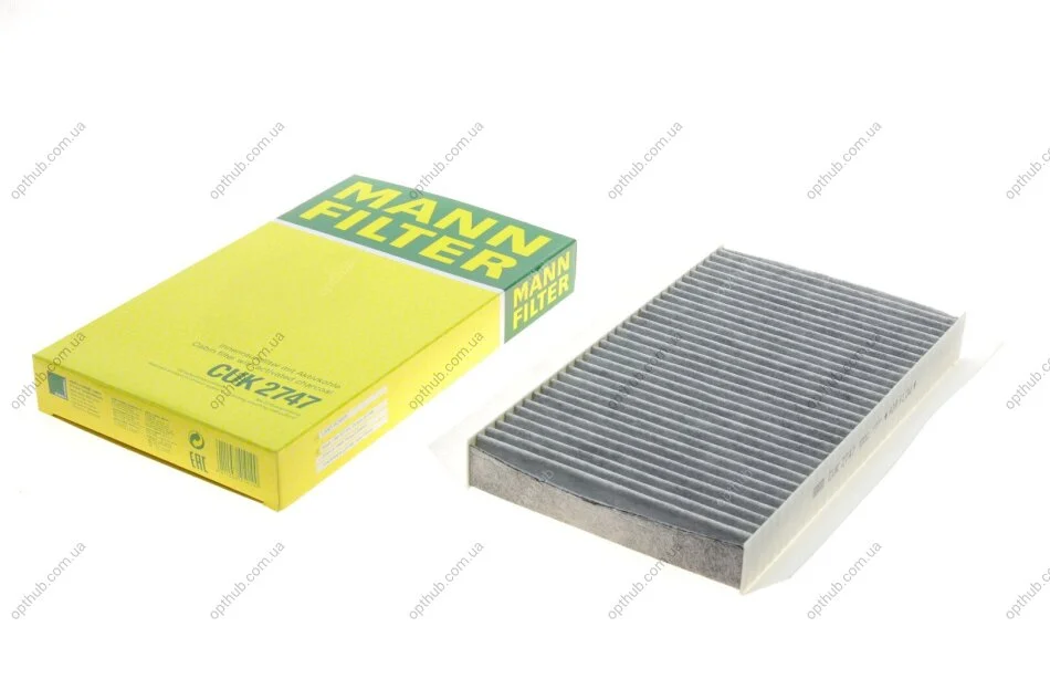 Фільтр салону Land Rover Discovery 04-/Range Rover Sport 3.0-5.0 05- (вугільний) -FILTER UA63 MANN CUK 2747 (фото 1)