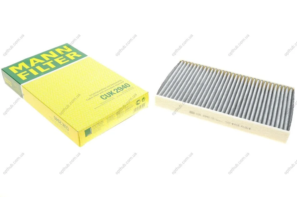 Фільтр салону Citroen C2/C3/C4/Peugeot 307/308 00- (вугільний) -FILTER UA63 MANN CUK 2940 (фото 1)