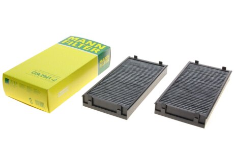 Фільтр салону BMW X5 (E70/F15)/X6 (E71/E72) 2.0-4.8 07- (вугільний) (2шт) -FILTER UA63 MANN CUK 2941-2