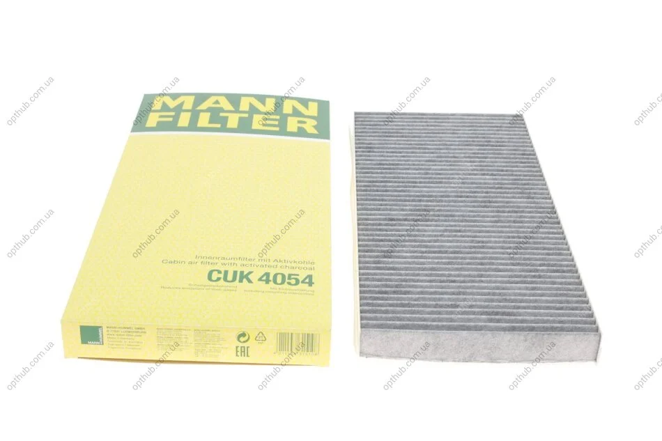 Фильтр салона MB A-class (W169)/B-class (W245) (угольный)) -FILTER UA63 MANN CUK 4054 (фото 1)