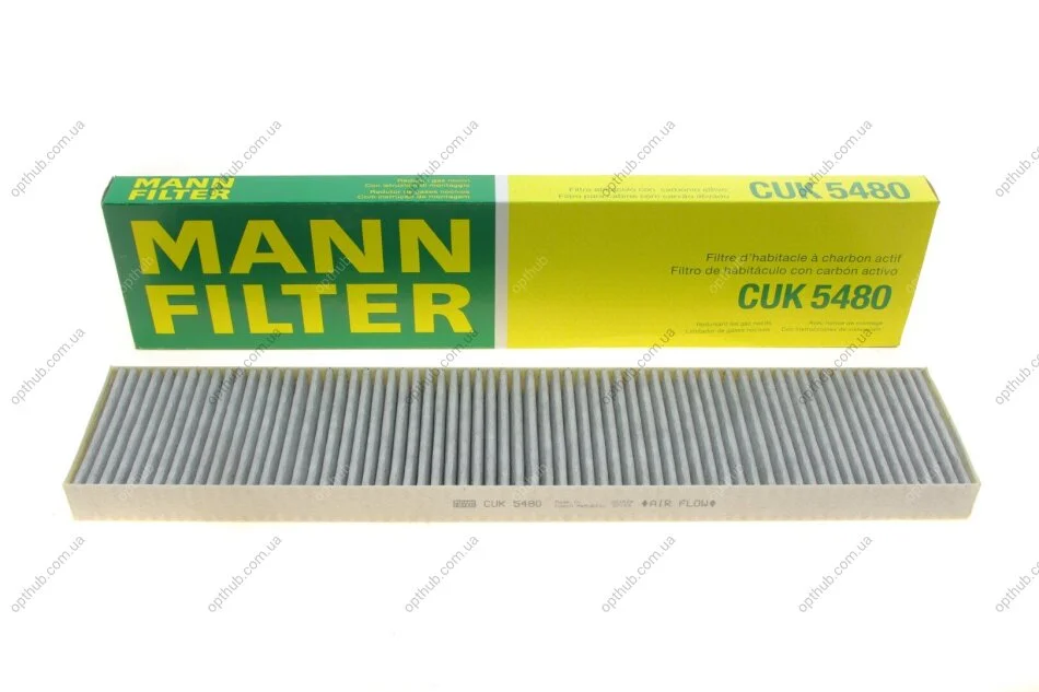 Фільтр салону VW Sharan/Ford Galaxy 95-10 (вугільний) -FILTER UA63 MANN CUK 5480 (фото 1)