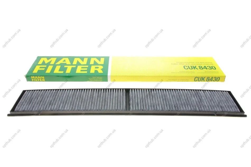 Фільтр салону BMW 3 (E90)/X1 (E84) 03-13 (вугільний) -FILTER UA63 MANN CUK 8430 (фото 1)