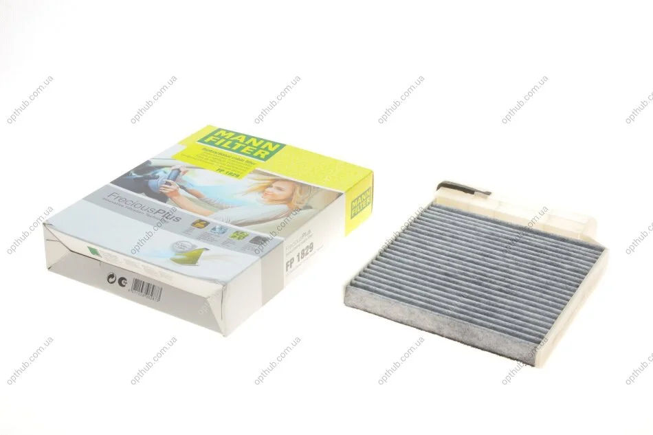 Фільтр салону Renault Clio/Dacia Logan 04- (вугільний) (антибактеріальний) -FILTER UA63 MANN FP 1829 (фото 1)