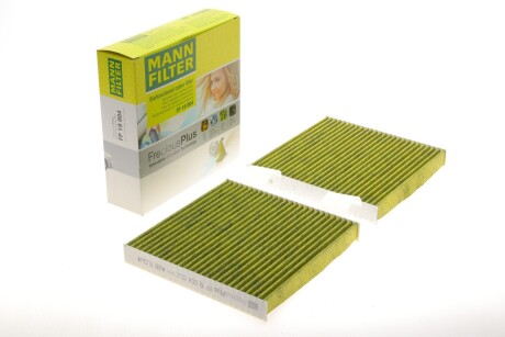 Фільтр салону BMW X3 (F25)/X4 (F26) 2.0/3.0D 10-18 (вугільний/антибактеріальний) (к-кт 2 шт (opt-om) MANN FP 19 004