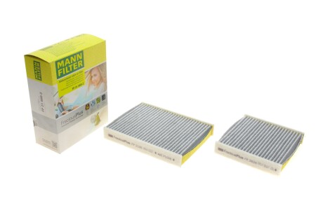 Фильтр салона Citroen C3/C4/Peugeot 207/208 09- (угольный/антибактериальный) (к-кт 2шт.) UA63 MANN FP 21 000-2