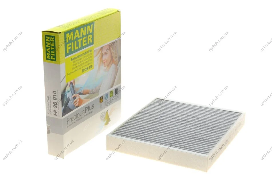 Фильтр салона Skoda Fabia/Roomster/VW Polo 99-10 (угольный/антибактериальный)) -FILTER UA63 MANN FP 26 010 (фото 1)