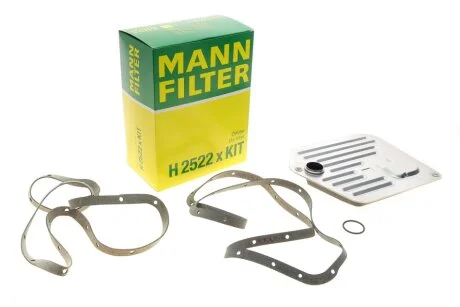 Фільтр АКПП BMW 5 (E39)/7 (E38)/X5 (E53) M52/M57/M62 94- (з прокладкою) -FILTER UA63 MANN H 2522 X KIT