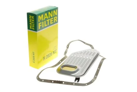 Фильтр масляный АКПП VW PASSAT 96-05, AUDI A4, A6 95-06 с прокладкой (пр-во) H2826KIT MANN H 2826 KIT