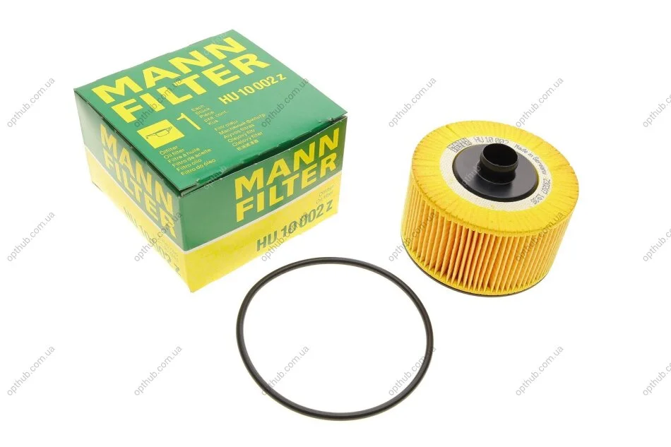 Фільтр масляний двигуна RENAULT LOGAN II 0.9 Tce 13-, NISSAN JUKE 1.2 DIG-T 14- (вир-во) HU10002z MANN HU 10 002 Z (фото 1)