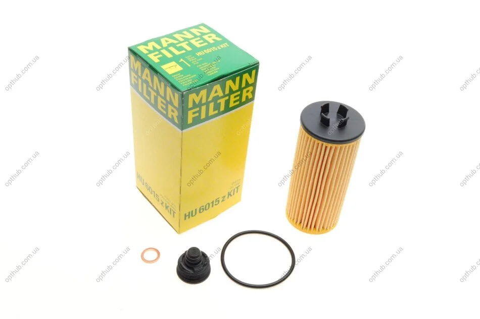 Фільтр масляний BMW X1 1.6-2.8 15-, MINI COOPER 1.5-2.0 13- (вир-во) HU6015zKIT MANN HU 6015 Z KIT (фото 1)