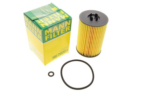 Фільтр масляний двигуна VW GOLF VII, SKODA OCTAVIA III 1.6-2.0 TDI 13- MANN HU 7020 Z