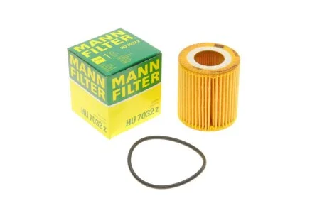 Фильтр масляный FORD T CONNECT 1.5 TDCI 15-, PSA 1.5 HDI 18- (пр-во) HU7032Z MANN HU 7032 Z