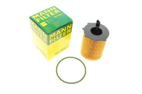 Фільтр масляний двигуна PSA 1.6 BlueHDI 14- (вир-во) HU7033Z MANN HU 7033 Z