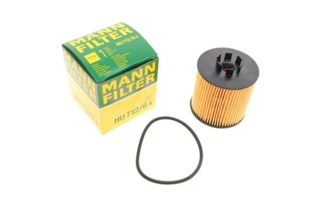 Фильтр масляный двигателя (пр-во) HU712/6X MANN HU 712/6 X