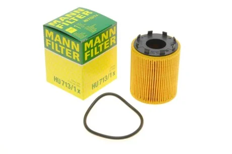 Фильтр масляный двигателя FIAT DOBLO 04-, OPEL ASTRA H 05- 1.3 CDTI (пр-во) HU713/1X MANN HU 713/1 X