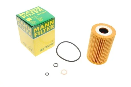 Фильтр масляный двигателя (пр-во) HU715/4X C.I.U MANN HU 715/4 X