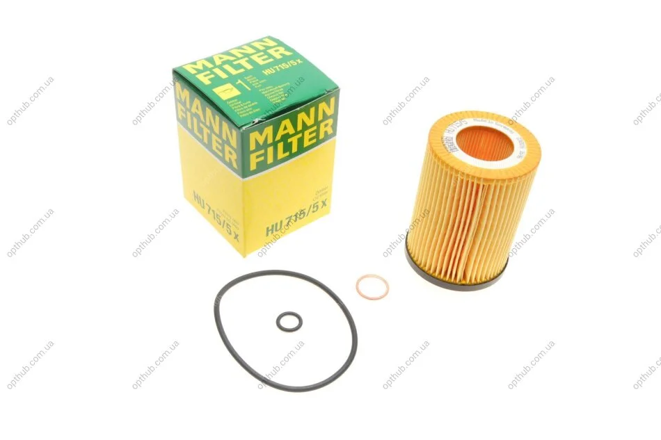 Фильтр масляный двигателя (пр-во) HU715/5X MANN HU 715/5 X (фото 1)