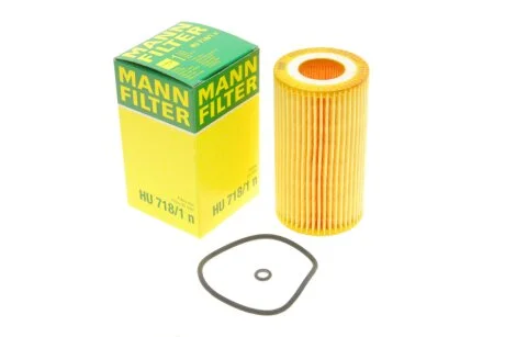 Фильтр масляный двигателя OPEL VECTRA B, C, ZAFIRA A 2.0-2.2 DTI 96-05 (пр-во) HU718/1N MANN HU 718/1 N