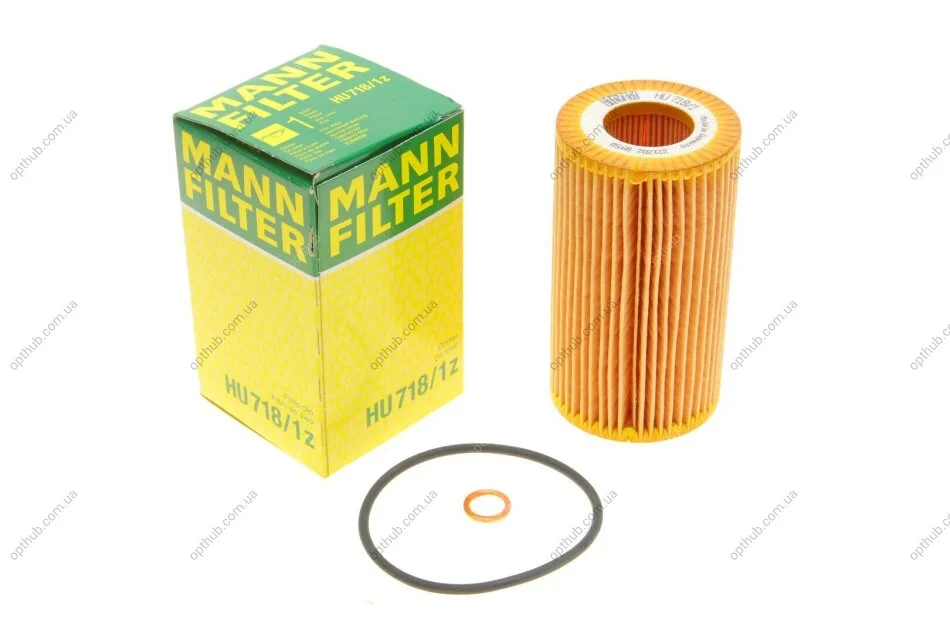 Фільтр масляний BMW 3 (E46)/ 5 (E39) 00-05 M47 D20 -FILTER (opt-om) MANN HU 718/1 Z (фото 1)