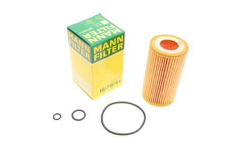 Фільтр масляний двигуна HU718/6X MANN HU 718/6 X