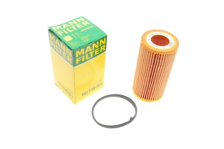 Фільтр масляний двигуна VW POLO V, GOLF V, VI 2.0 FSI, TFSI 03- HU719/6X MANN HU 719/6 X