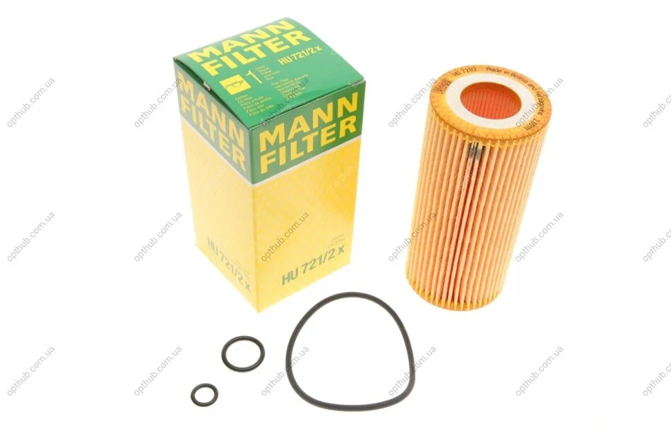 Фільтр масляний двигуна MB (вир-во) HU721/2X MANN HU 721/2 X (фото 1)