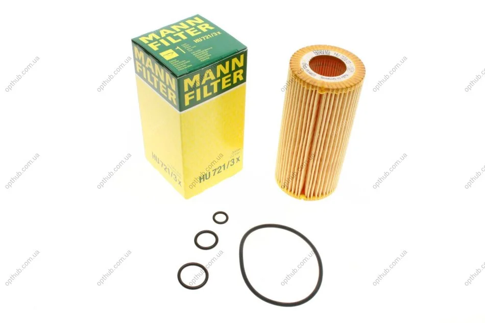 Фільтр масляний двигуна MB S-KLASSE S600 (W220/221) 02- (вир-во) HU721/3X MANN HU 721/3 X (фото 1)