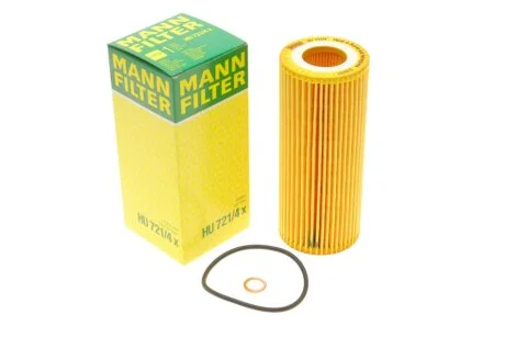 Фильтр масляный двигателя BMW 2.5-3.5 D 03- (пр-во) MANN HU721/4X