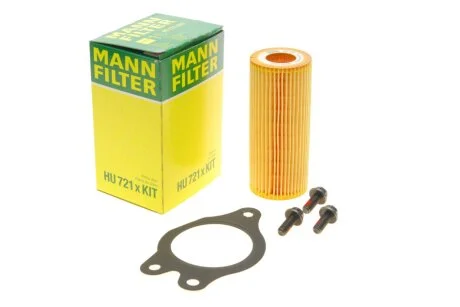 Фільтр масляний (змін.елем.) VOLVO (TRUCK) (вир-во) HU721XKIT MANN HU 721 X KIT