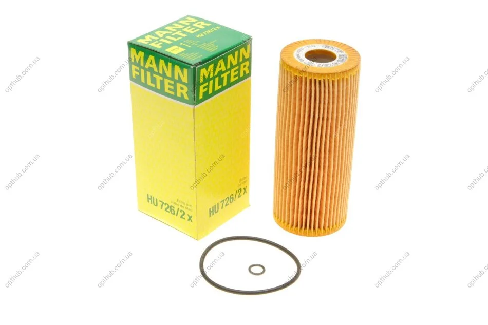 Фильтр масляный двигателя VW PASSAT 1.9-2.0 TDI -05, FORD GALAXY I 1.9 TDI -06 (пр-во) HU726/2X MANN HU 726/2 X (фото 1)