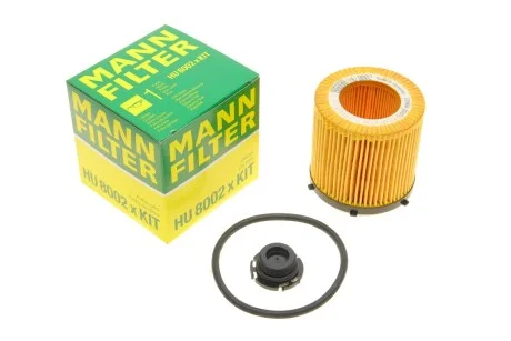 Фільтр масляний BMW 3 (F30/F31)/5 (F10/F11)/X1 (E84)/Z4 (E89) 2.0i N20 11-12 (opt-om) MANN HU 8002 X KIT