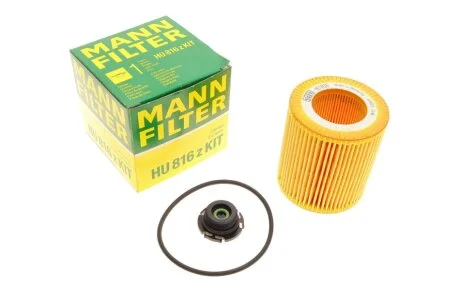 Фільтр масляний двигуна (вир-во) HU816ZKIT MANN HU 816 Z KIT
