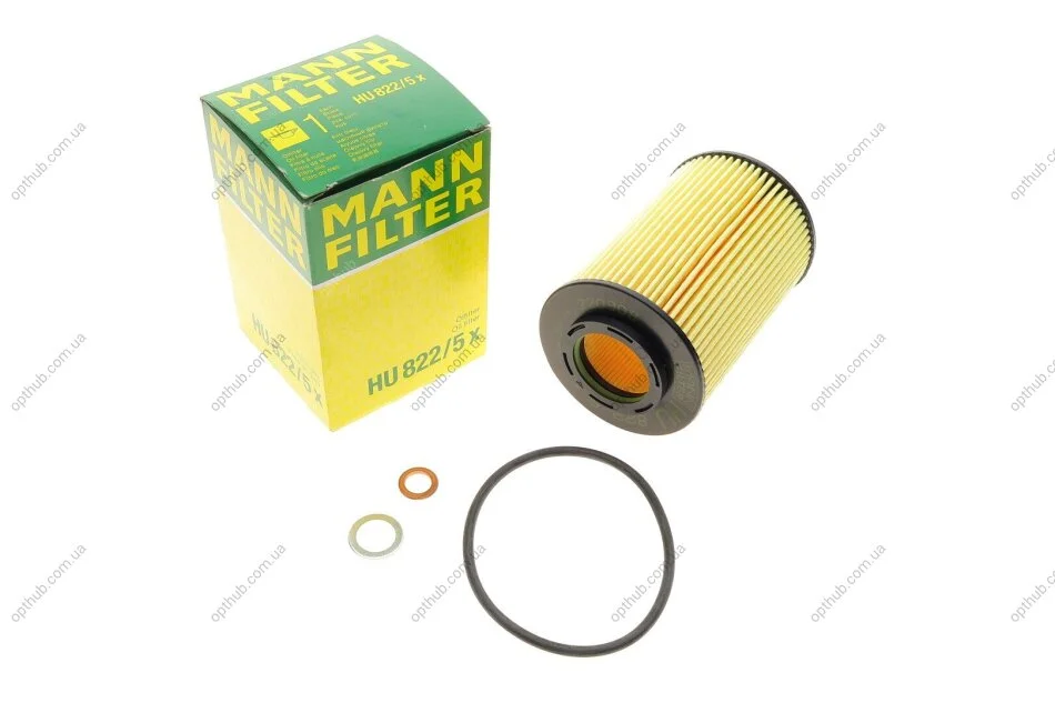 Фильтр масляный Hyundai Tucson/Kia Sportage 2.0 CRDi 06- -FILTER UA63 MANN HU 822/5 X (фото 1)