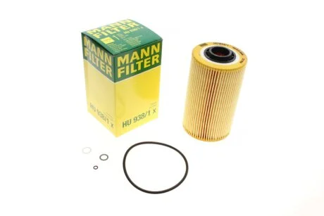 Фильтр масляный двигателя (пр-во) HU938/1X MANN HU 938/1 X