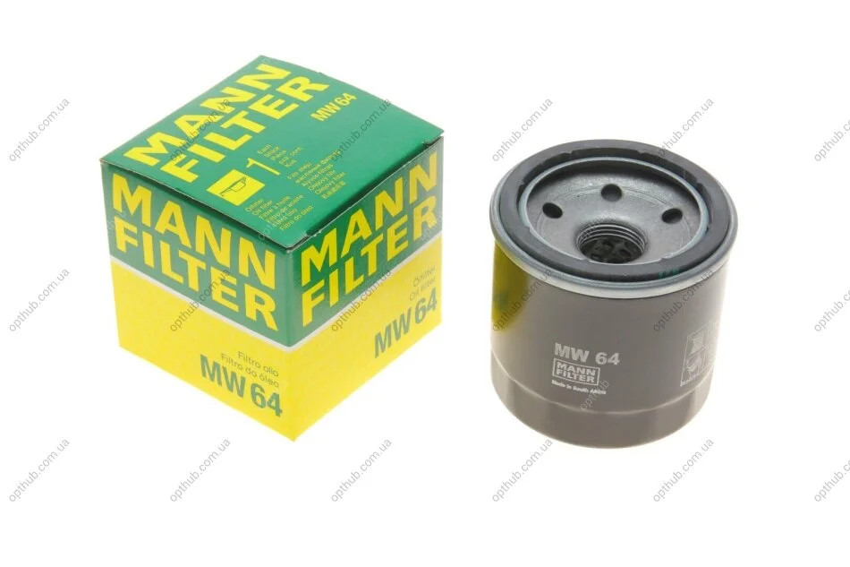 Фильтр масляный двигателя (пр-во) MANN MW64 (фото 1)