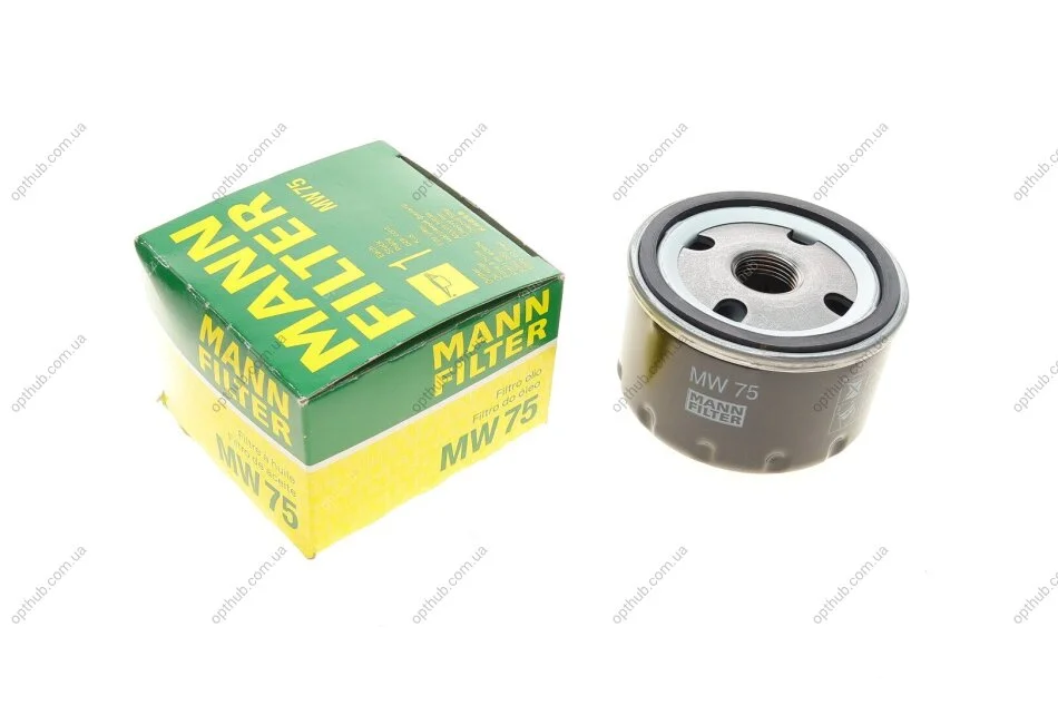 Фильтр масляный BMW i3 (I01) 13- W20K06A/IB1P25B -FILTER MW 75 (opt-om) MANN MW75 (фото 1)
