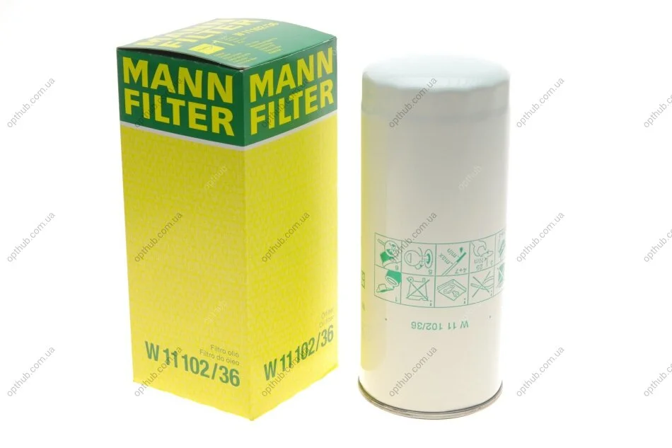 Фильтр масляный (пр-во) W11102/36 MANN W 11 102/36 (фото 1)