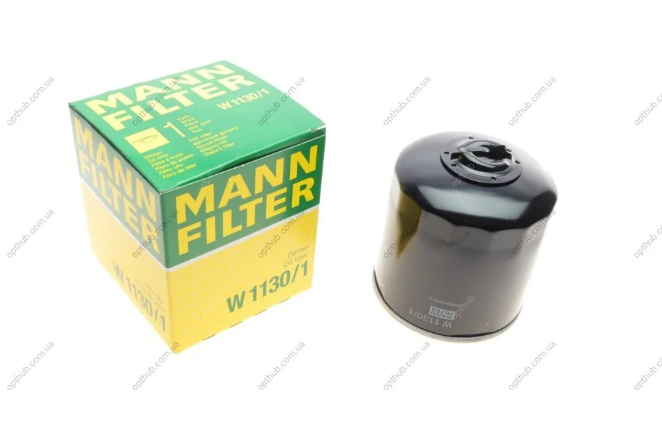 Фильтр масляный VW T4 1.9D 90-03/1.9TD 92-96/Audi A6 2.5TDI 94-97/Audi 100 2.0TD 82-90/2.4D 89-9 UA63 MANN W 1130/1 (фото 1)