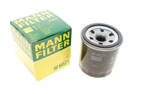 Фильтр масляный CHEVROLET AVEO 1.2 08-, RAVON 1.5 15- (пр-во) W6021 MANN W 6021