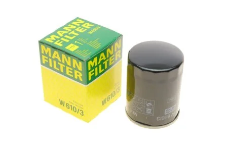 Фильтр масляный двигателя (пр-во) W610/3 MANN W 610/3