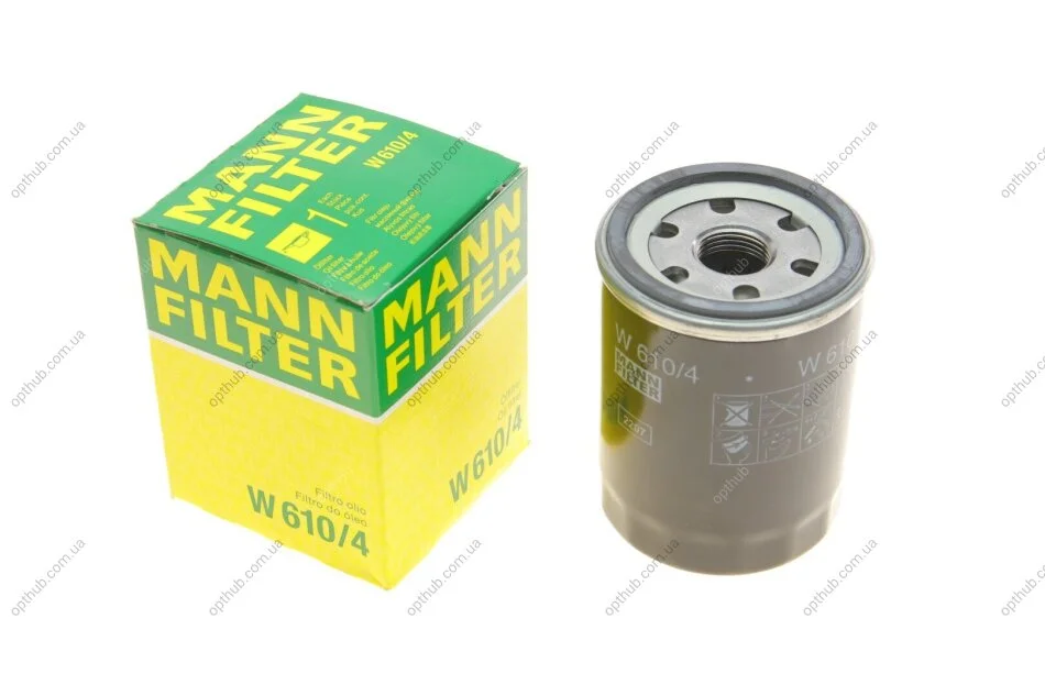 Фильтр масляный двигателя NISSAN PRIMERA I -96, MICRA II, III 92-10 (пр-во) W610/4 MANN W 610/4 (фото 1)