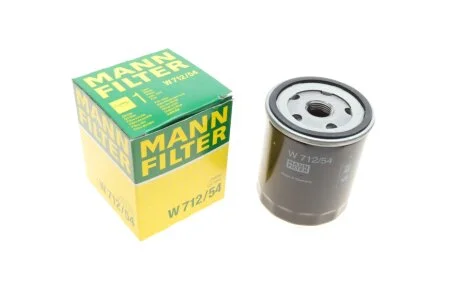 Фильтр масляный двигателя (пр-во) W712/54 MANN W 712/54