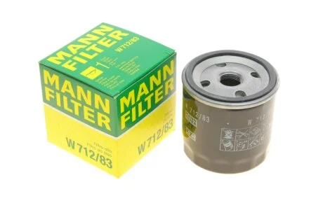 Фильтр масляный двигателя (пр-во) W712/83 MANN W 712/83